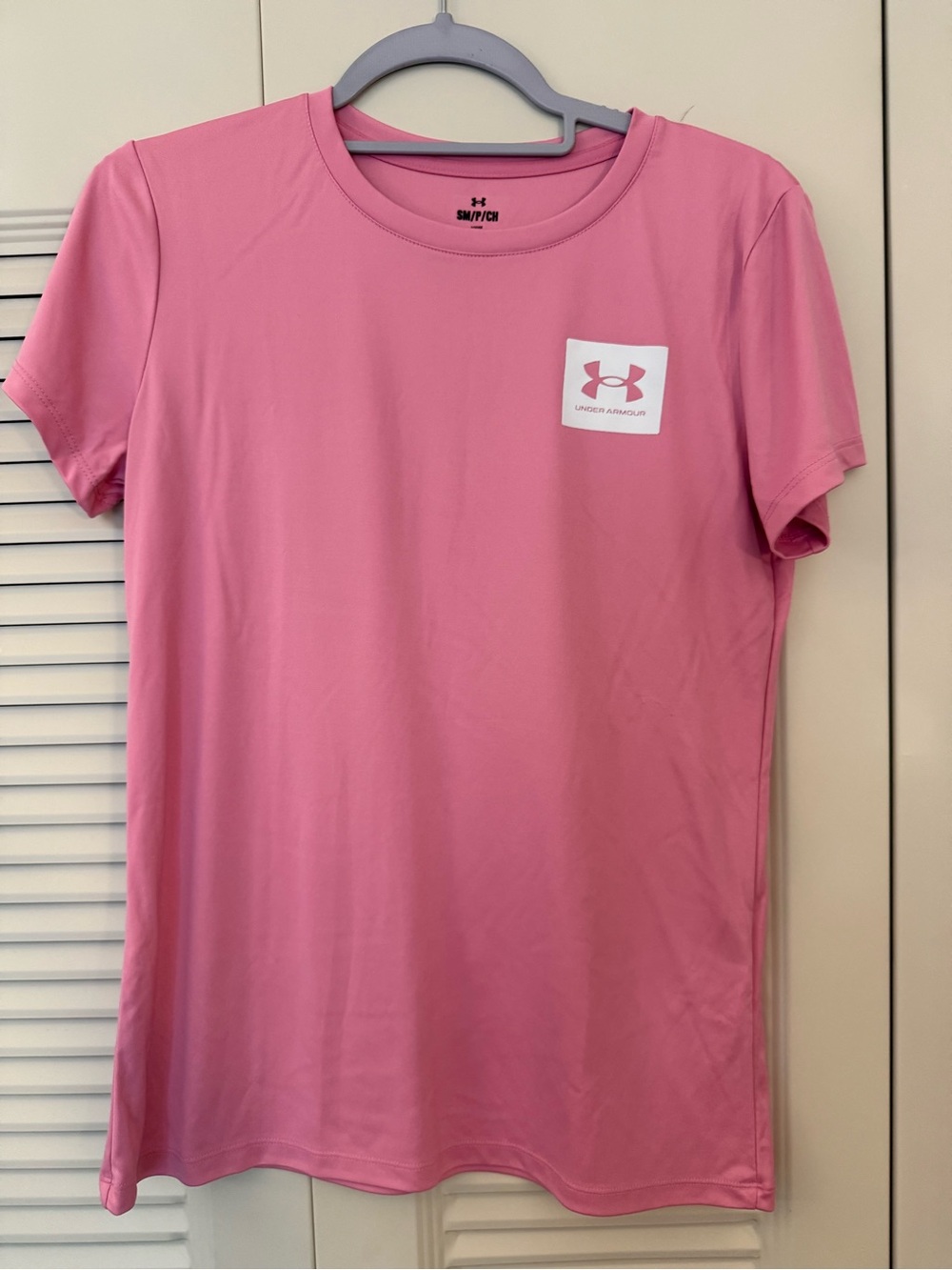 Under Armour Pink Performance Logo Tee